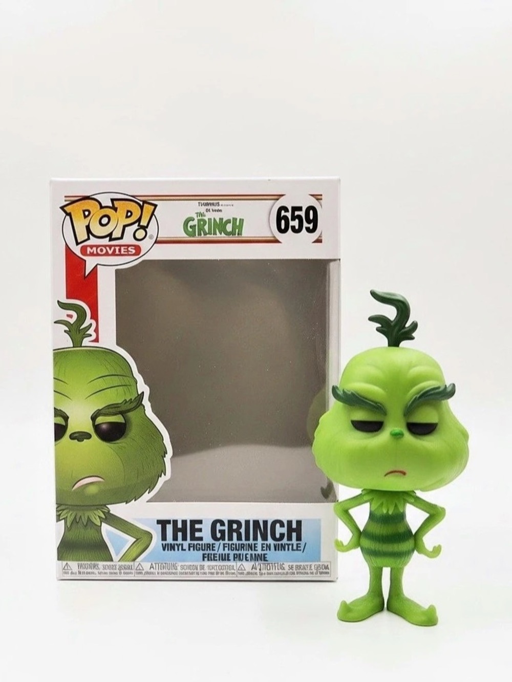 Funko Pop! Movies The Grinch #659 Figure in Green, box included no plastic inser
